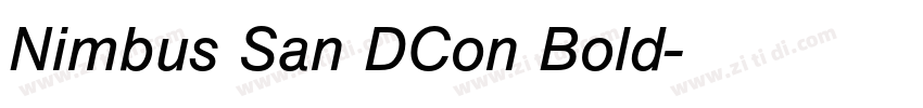 Nimbus San DCon Bold字体转换 Nimbus San DCon Bold字体转换